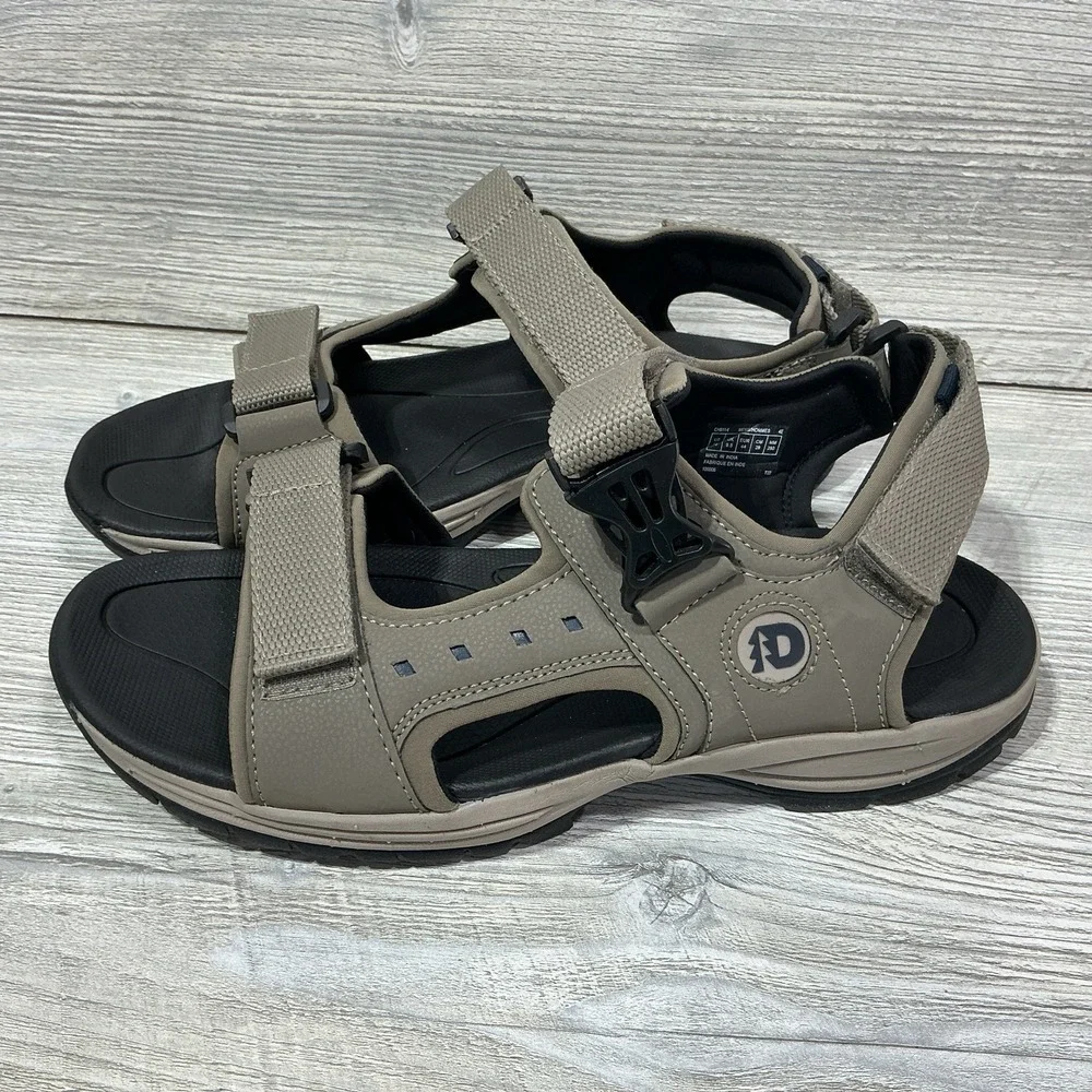 Dunham Mens Size 10 4E EEEE Nolan Water Friendly Brown Sport Sandals Shoes